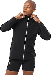 Salomon Bonatti Trail LC2175400 Kapüşonlu Siyah Kadın Yağmurluk