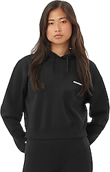 Salomon Chest Logo LC2523600 Kapüşonlu Siyah Kadın Sweatshirt