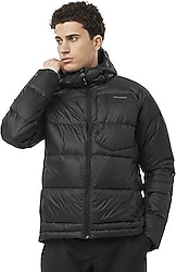 Salomon Outline Down LC2361000 Kapüşonlu Siyah Erkek Şişme Mont