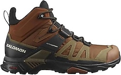 Salomon X Ultra 4 Mid Gore-Tex L47685400 Su Geçirmez Kahverengi