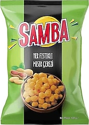 Samba Fıstıklı Mısır Cipsi 130 gr