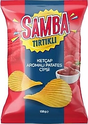 Samba Ketçap Aromalı Tırtıklı Patates Cipsi 150 gr