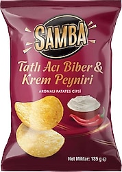 Samba Tatlı Acı ve Krem Peynirli Patates Cipsi 135 gr