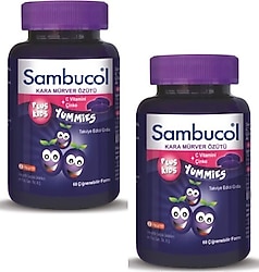 Sambucol Plus Kids Yummies 60 Tablet 2'li