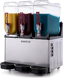 Samixir Triple SLUSH36.I Inox 12+12+12 lt Buzlaş Makinesi