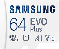 Samsung Evo Plus MB-MC64SA Class 10 UHS-I U1 A1 V10 64 GB Micro SD Kart