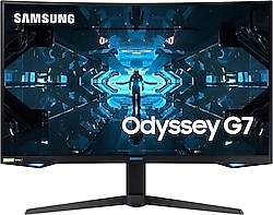 Samsung Odyssey G7 LC32G75TQSRXUF 32" 1ms WQHD G-Sync Freesync Curved Pivot Oyuncu Monitörü