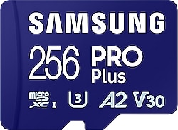 Samsung Pro Plus MB-MD256SA Class 10 UHS-I U3 A2 V30 256 GB Micro SD Kart