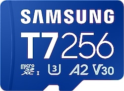 Samsung T7 MB-MB256T/WW Class 10 UHS-I U3 V30 256 GB Micro SD Kart