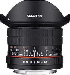 Samyang 12mm f/2.8 ED AS NCS Fisheye Full Frame Lens