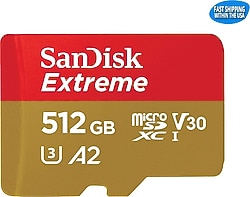 SanDisk SDSQXAV-512G-GN6MN UHS-I U3 A2 V30 512 GB Micro SD Kart