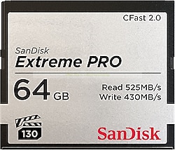 SanDisk Extreme Pro SDCFSP-064G-G46D 64 GB CFast 2.0 Compact Flash Hafıza Kartı