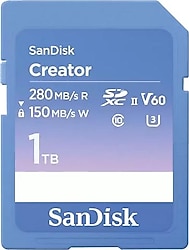 SanDisk Creator SDSDXEP-1T00-GNCIS Class 10 UHS-II U3 V60 1 TB Hafıza Kartı