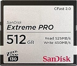 SanDisk Extreme Pro SDCFSP-512G-G46D 512 GB CFast 2.0 Compact Flash Hafıza Kartı