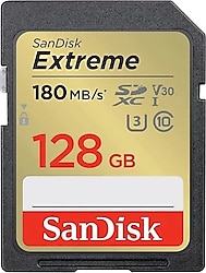 SanDisk Extreme SDSDXVA-128G-GNCIN Class 10 UHS-I U3 V30 128 GB Hafıza Kartı