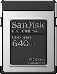 SanDisk PRO-CINEMA SDCFEC-640G-GN4NN CFexpress Type-B 640 GB Hafıza Kartı