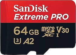 SanDisk Extreme Pro 64 GB SDSQXCU-064G-GN6MA Micro SD Hafıza Kartı
