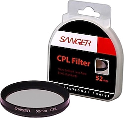 Sanger 52 mm CPL Polarize Objektif Filtresi