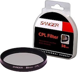 Sanger 58 mm CPL Polarize Objektif Filtresi