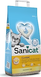 Sanicat Classic Oksijen Kontrollü Kokusuz 10 lt Bentonit Kedi Kumu