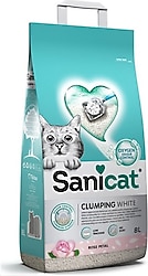 Sanicat Clumping White Rose 8 lt Bentonit Kedi Kumu