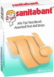 Sanitabant Aile Tipi Karma Yara Bandı 20'li