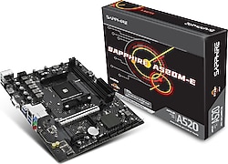 Sapphire A520M-E 52119-04-40G AMD AM4 DDR4 Micro ATX Anakart