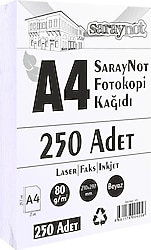 Saraynot A4 80 gr 250 Yaprak Fotokopi Kağıdı