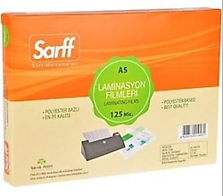 Sarff 125 Mikron A5 100'lü Laminasyon Filmi