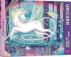 Sassi Unicorn Book and Puzzle