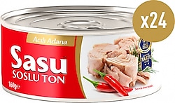 Sasu Bütün Dilim Acılı Ton Balığı 160 gr 24'lü