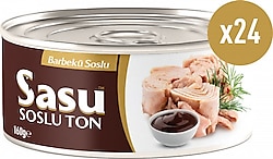 Sasu Bütün Dilim Barbekü Soslu Ton Balığı 160 gr 24'lü