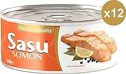 Sasu Bütün Dilim Norveç Somonu 160 gr 12'li