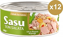 Sasu İri Parça Tahıllı Ton Salata 160 gr 12'li