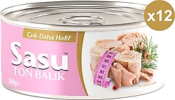 Sasu Light Suda Bütün Dilim Ton Balığı 160 gr 12'li