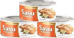 Sasu Bütün Dilim Norveç Somonu 160 gr 3'lü