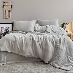 Schafer Home Etamine Gri Çift Kişilik Nevresim Takımı