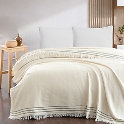 Schafer Home Rena Ekru Haki Çift Kişilik Pike