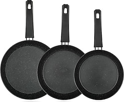 Schafer Black Stone 18-22-26 cm 3'lü Tava Seti