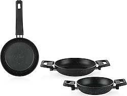 Schafer Black Stone 3'lü Tava Sahan Seti