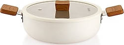 Schafer Ceramoni 24 cm Seramik Basık Tencere