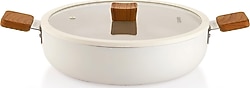 Schafer Ceramoni 30 cm Seramik Basık Tencere