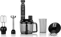 Schafer Chef Blend Mega Siyah Gümüş 1500 W Blender Seti