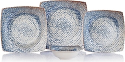 Schafer Earth Mavi 24 Parça 6 Kişilik Yemek Takımı