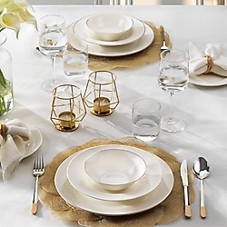 Schafer Fiesta Gold 24 Parça 6 Kişilik Yemek Takımı