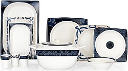 Schafer Glamor Blue Line 60 Parça 12 Kişilik Yemek Takımı