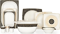 Schafer Glamor Golden 60 Parça 12 Kişilik Yemek Takımı
