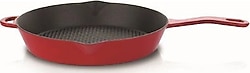 Schafer Guss Chef Kırmızı Yuvarlak 28 cm Döküm Tava