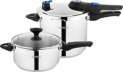 Schafer Gusto Chef 4 lt +7 lt Düdüklü Tencere Seti