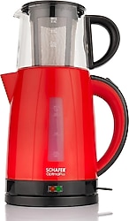 Schafer Optimal Plus Kırmızı 1800 W Cam Demlikli Çay Makinesi
